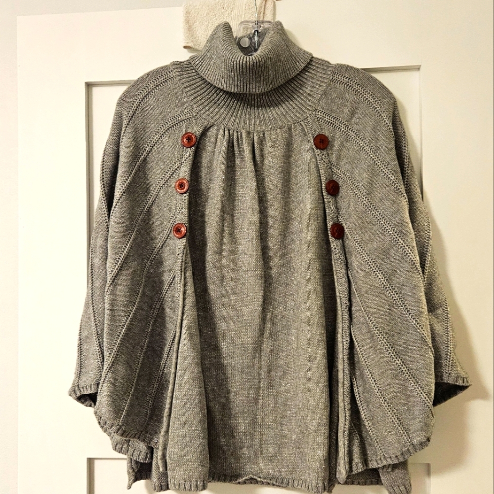 Womans Turtleneck Poncho
